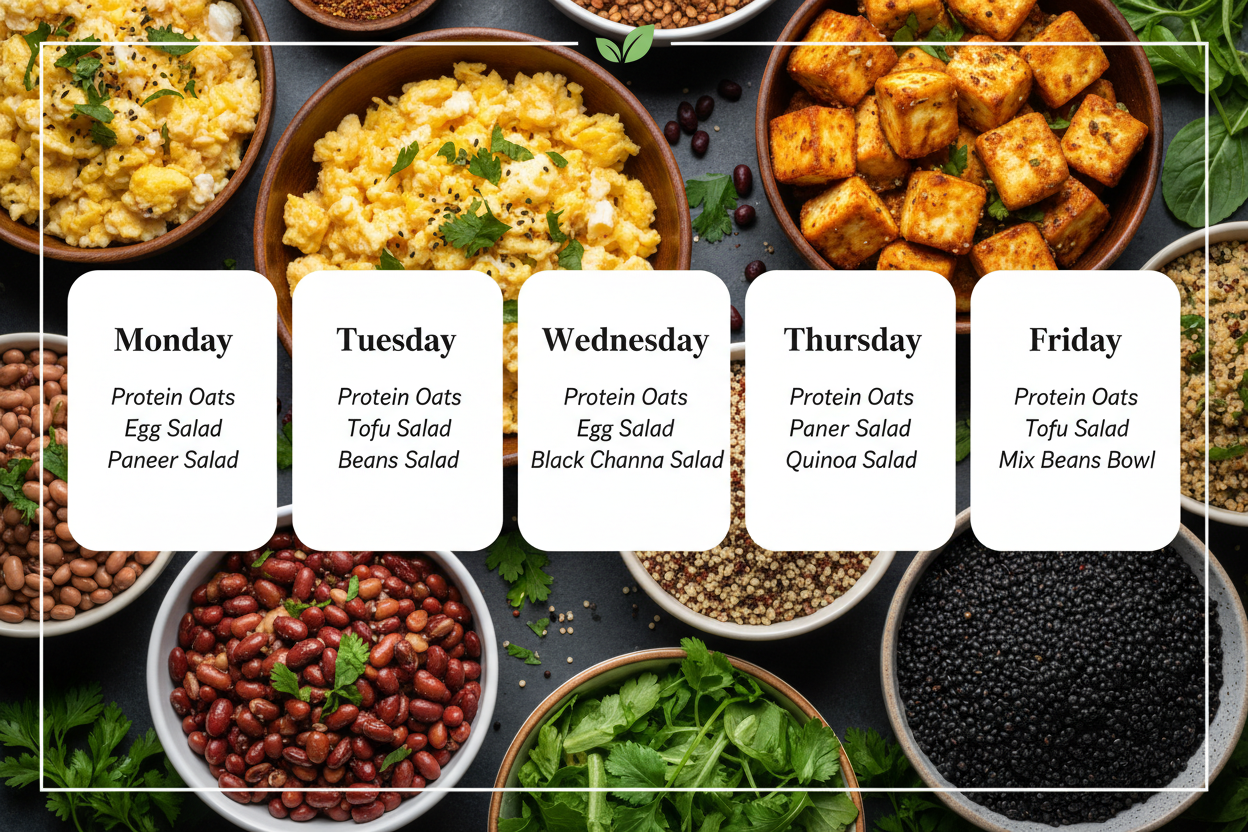 Eggetarian Weight Loss Menu