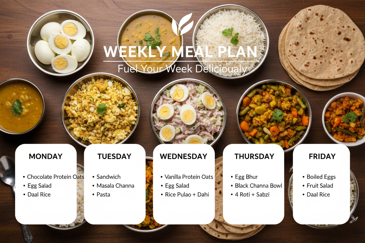 Regular Egg Package - Weekly Menu